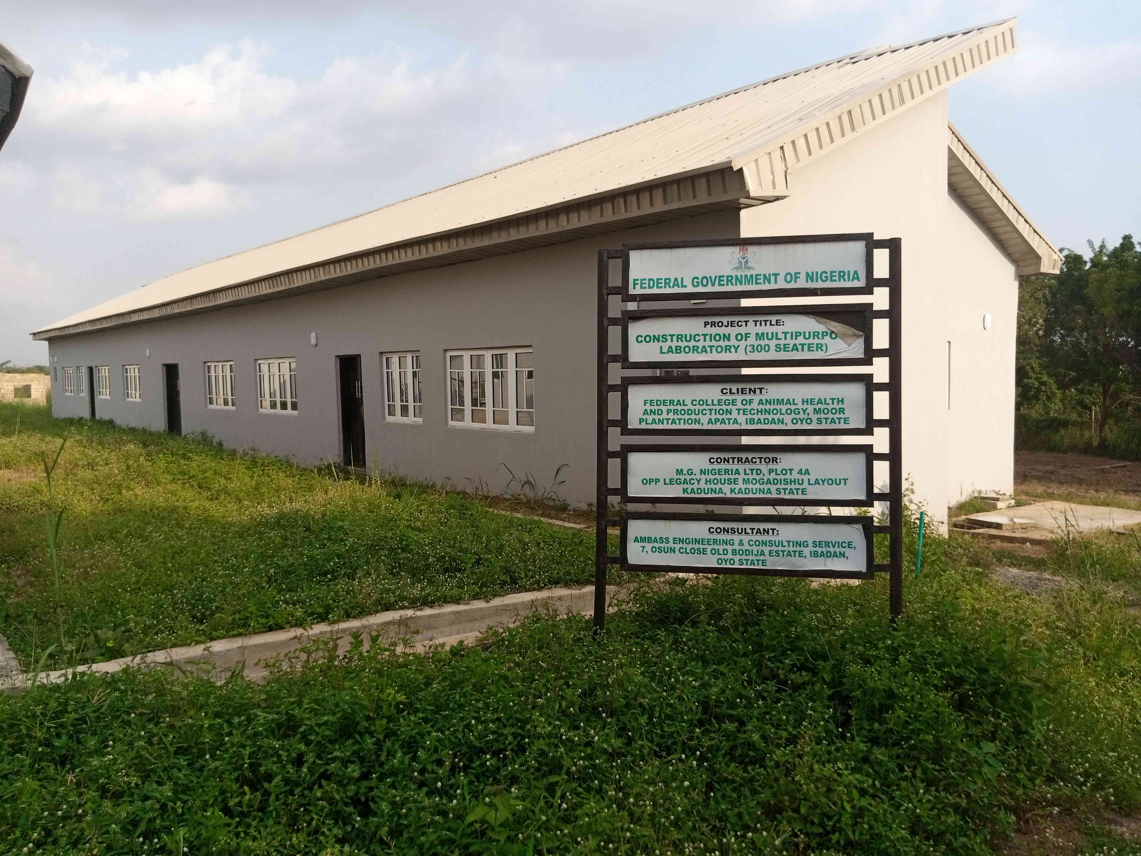 Construction Of 300 Seat Capacity Multipurpose Laboratory With Equipment And Furnishing