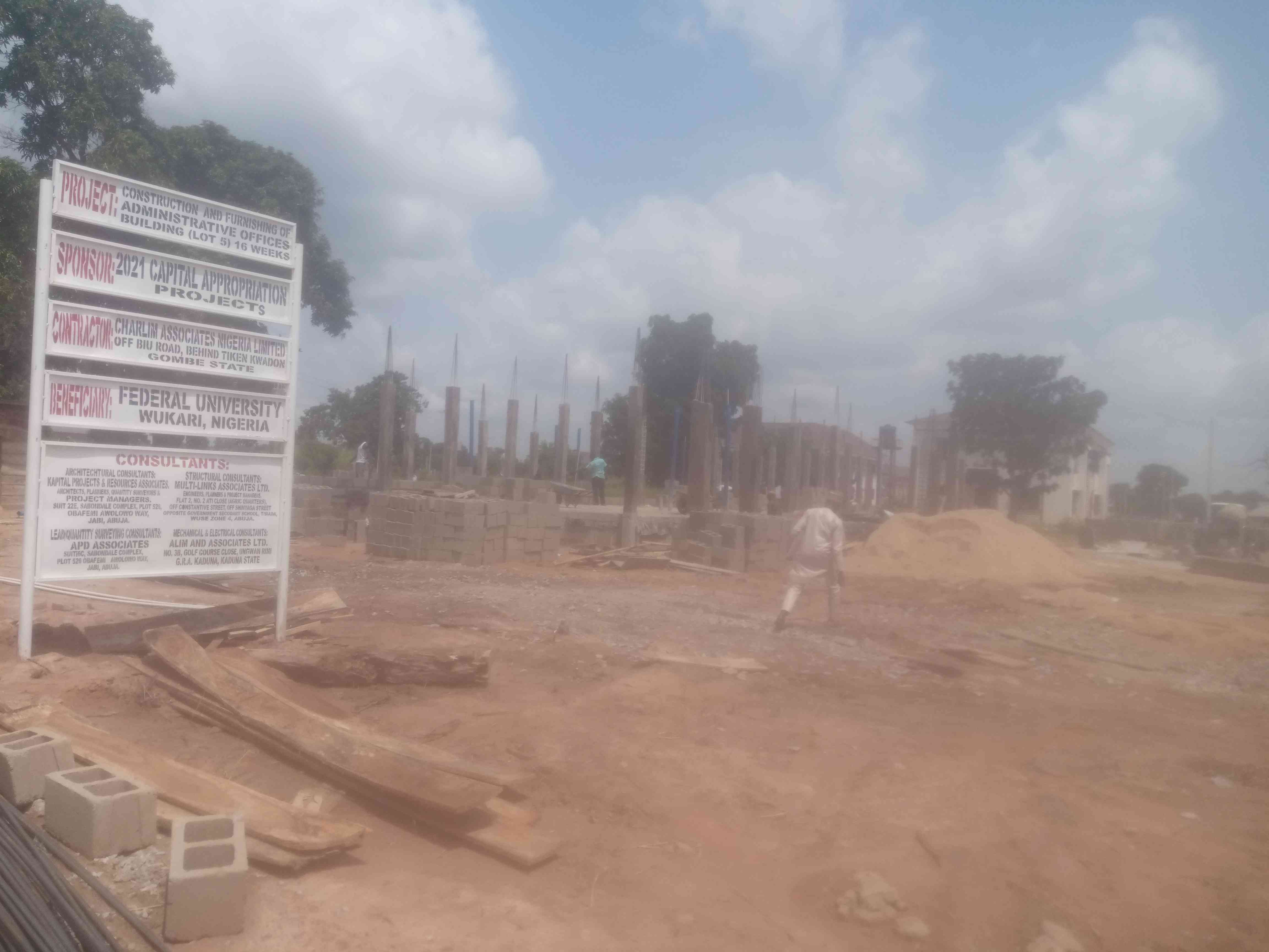 Construction Of University Administrative Block