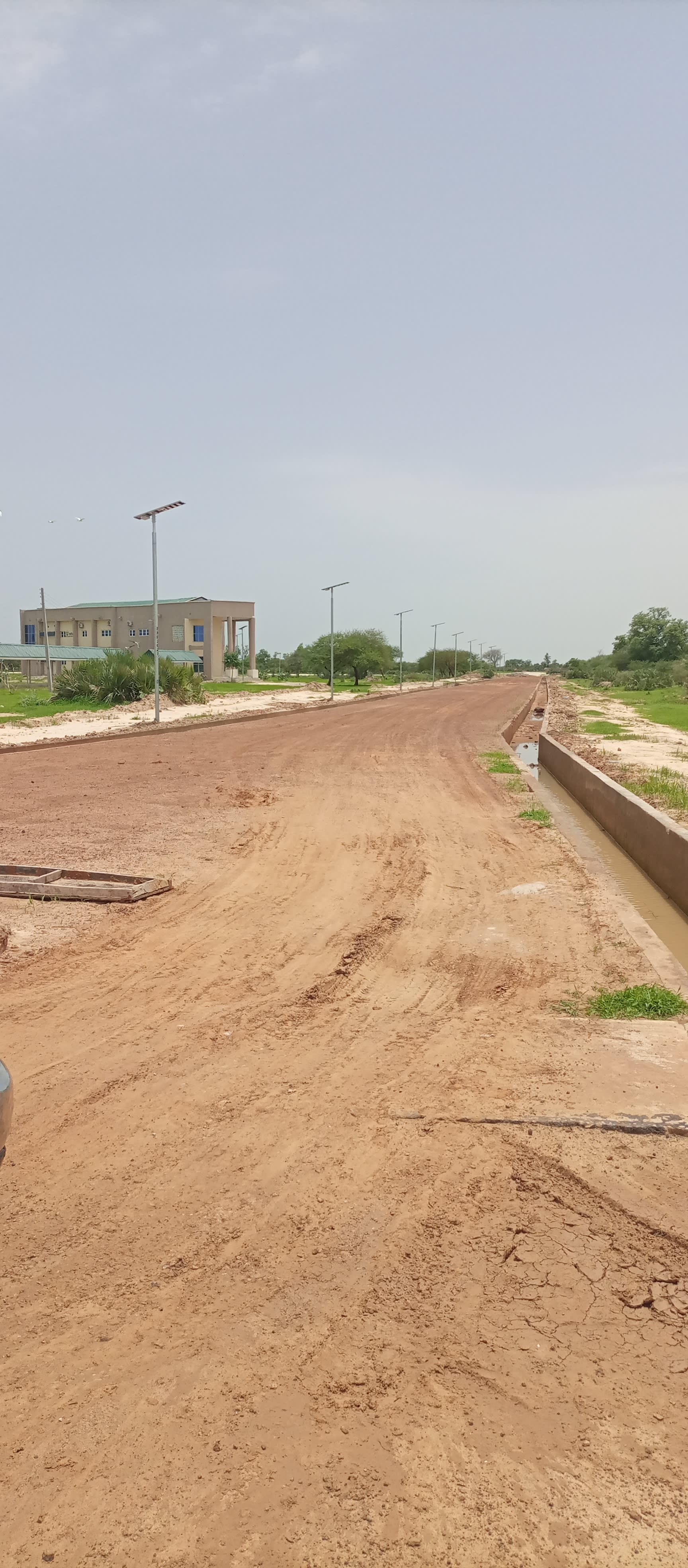 Construction Of Concrete Line Drain And Earthwork